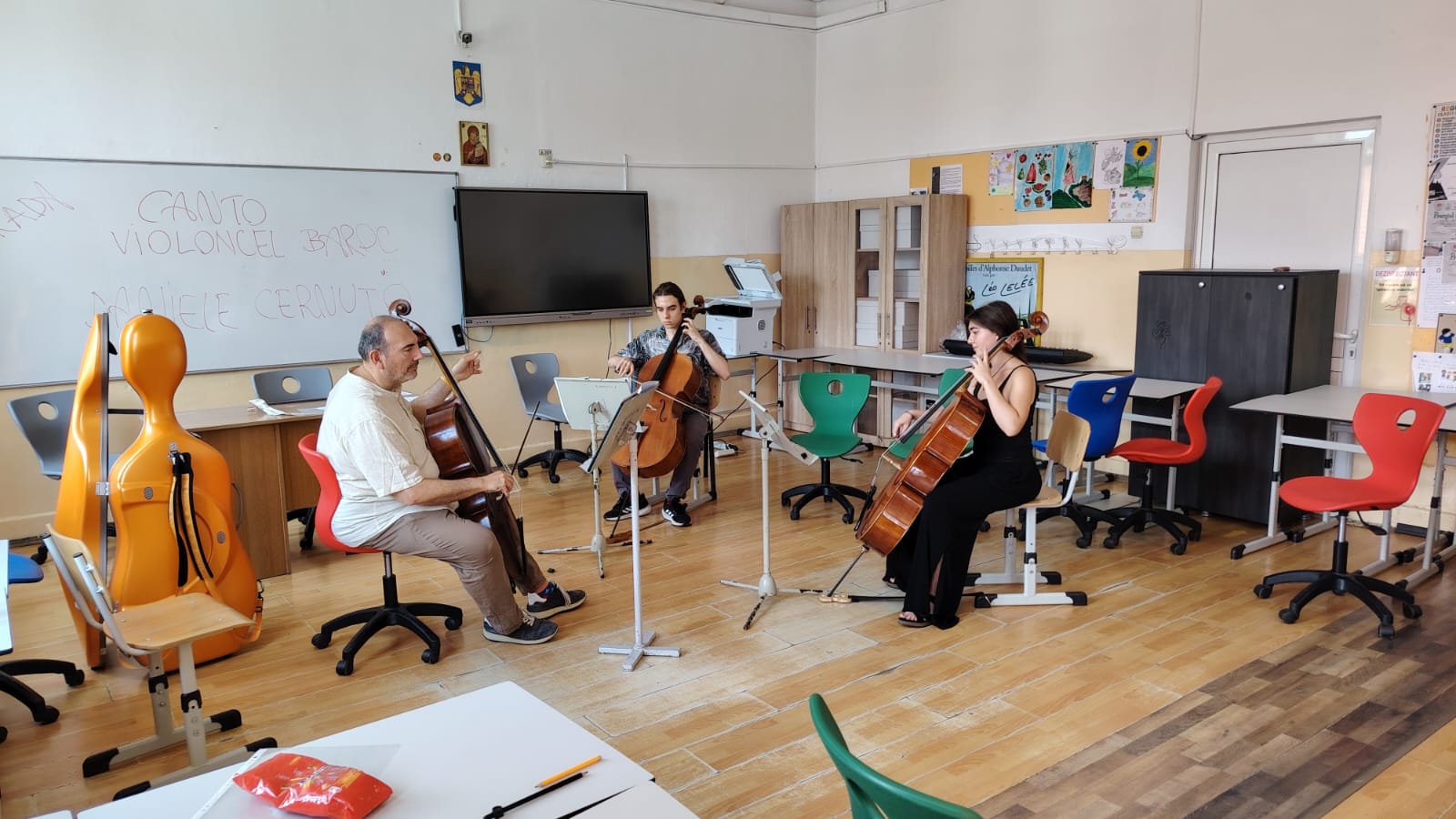 Masterclass de violoncel baroc cu Daniele Cernuto la Barockada